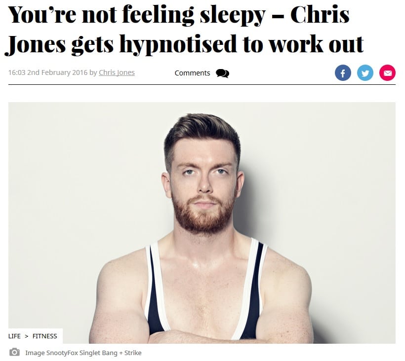 hypnotherapy for gym bodybuilder weightlifting