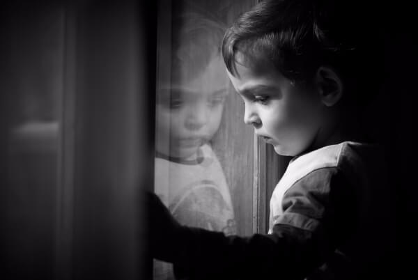 Resist change - a child by the window