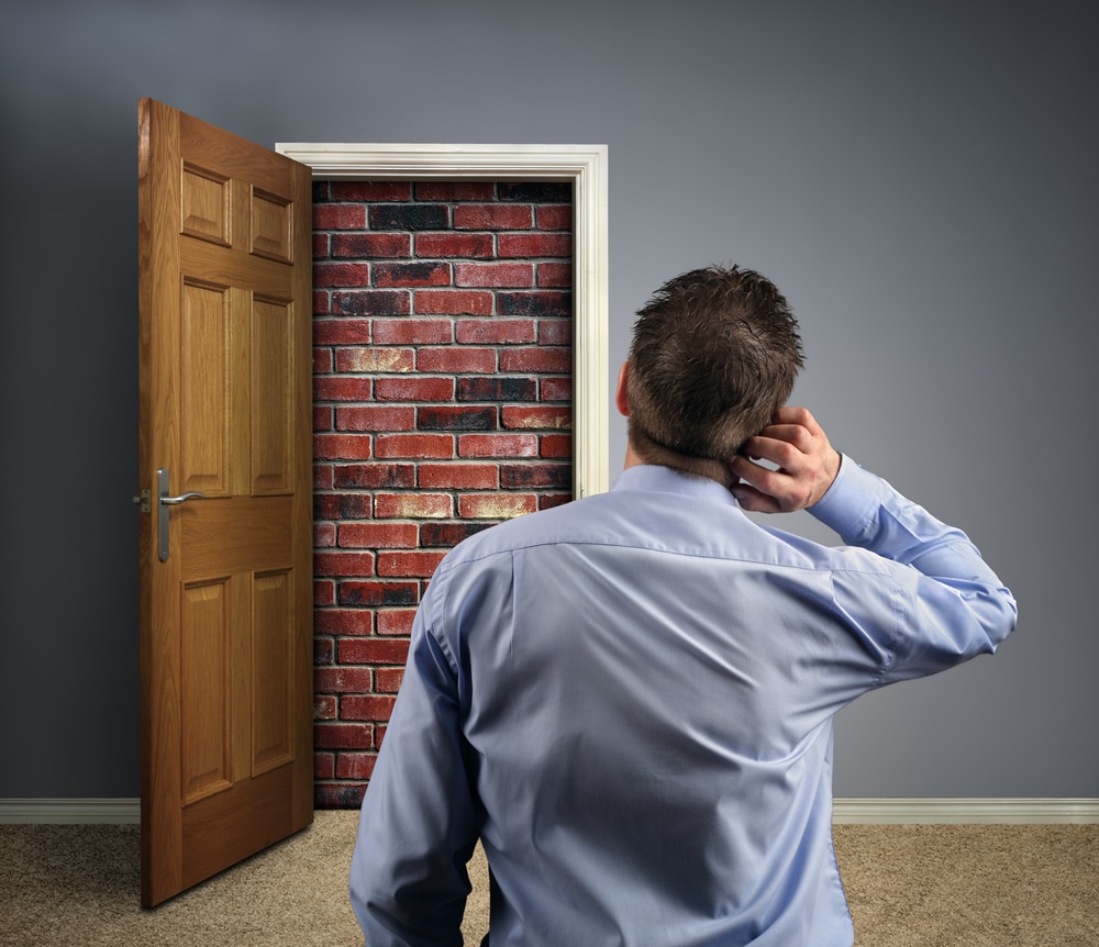 door to nowhere stuck confused anxious locked in world mental health day 2017