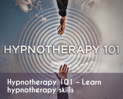 Become a hypnotherapist - image of two hands and a circle and the sky