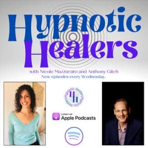 Hypnotic Healers podcast image with Nicole and Antony