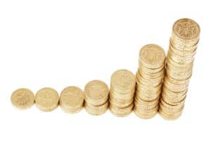 work-life balance challenge development, ascending pile of coins