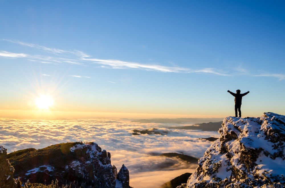 resilience journey hypnotherapy hypnotherapist mountain happy joy amazin feeling good achievement sky sunset