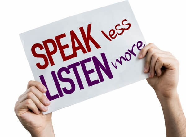 speak listen active listening rapport