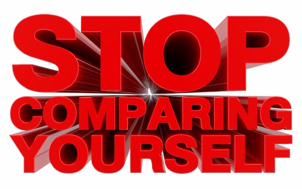 self-worth stop comparing yourself word